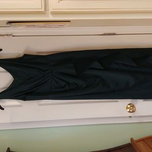 New Forest Green Ladies Draped Gown